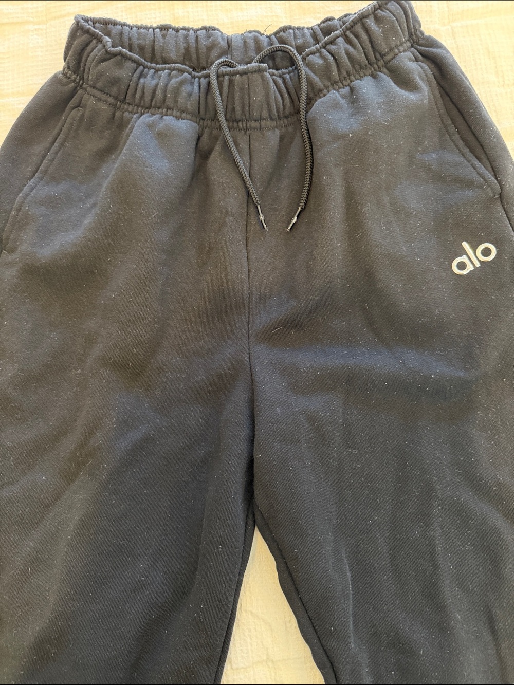 Alo Accoladr Black Drawstring Sweatpants - Picture 6 of 12